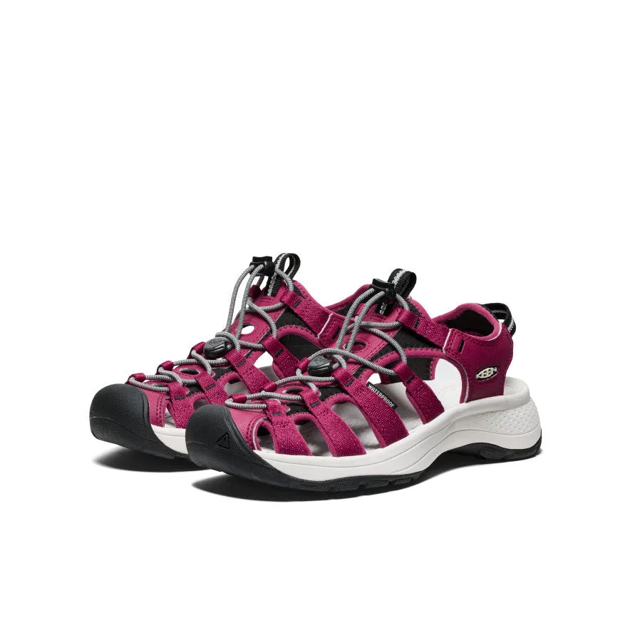 Women's Astoria West Sandal  |  Beaujolais/Star White Best Comfort Trail Running Shoes