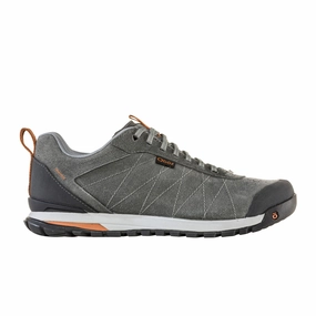 Wind Hiking Shoes Oboz Bozeman Low Leather Lace Up Trail Shoe (Men) - Charcoal