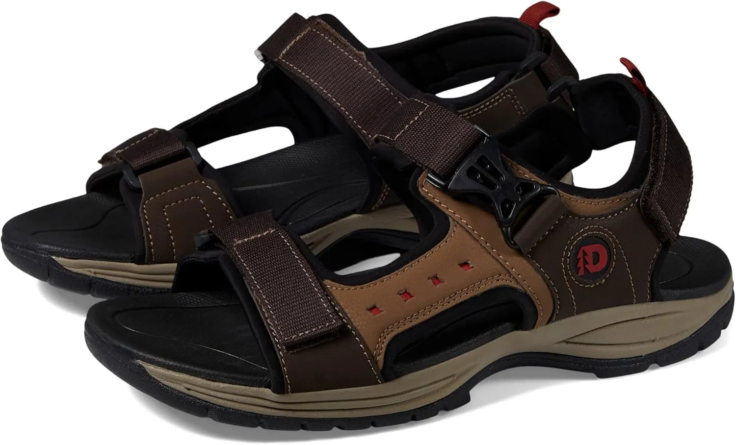 Burgundy Sandals Dunham Nolan Water Friendly