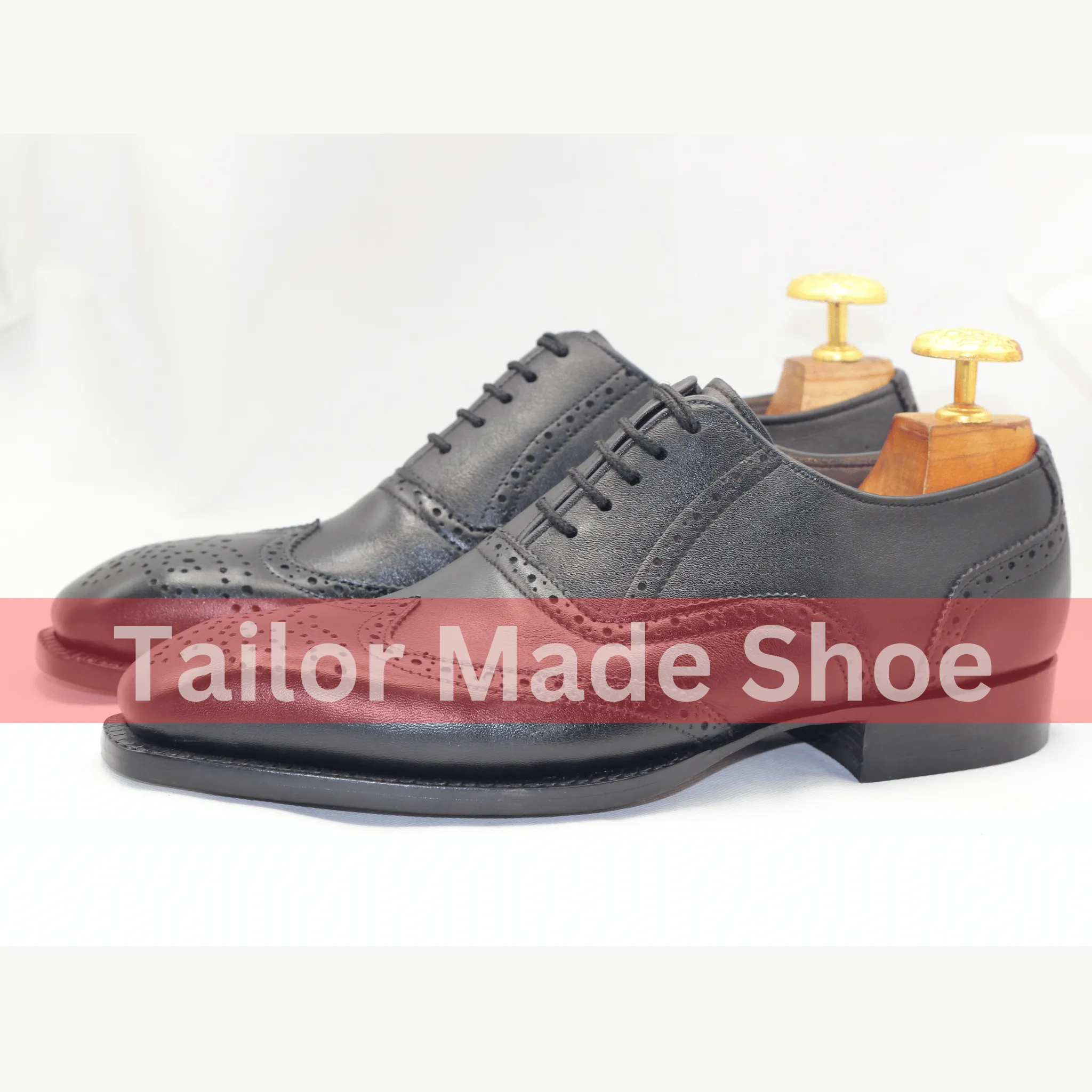Heritage Boots Austin Texas Men's Leather Wingtip Brogues Premium Black Brogue Lace-Up Shoes  Sophistication Redefined  Stylish and Comfortable