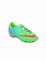 Nike Boys Neon Green & Blue JR Mercurial Victory IV FG Sports Shoes Asics Gel-excite 8 Running Shoe