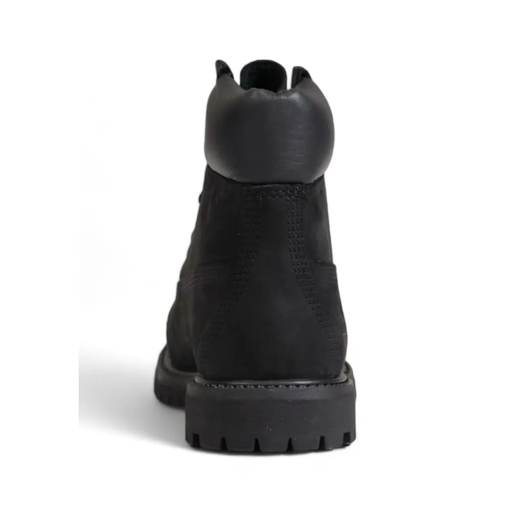 Timberland Black Recycled Leather Lace-Up Boots Shoe Spray Uk