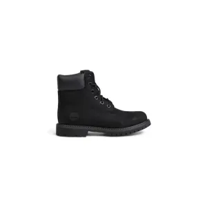 Waterproof Clipless Shoes Timberland Black Recycled Leather Lace-Up Boots