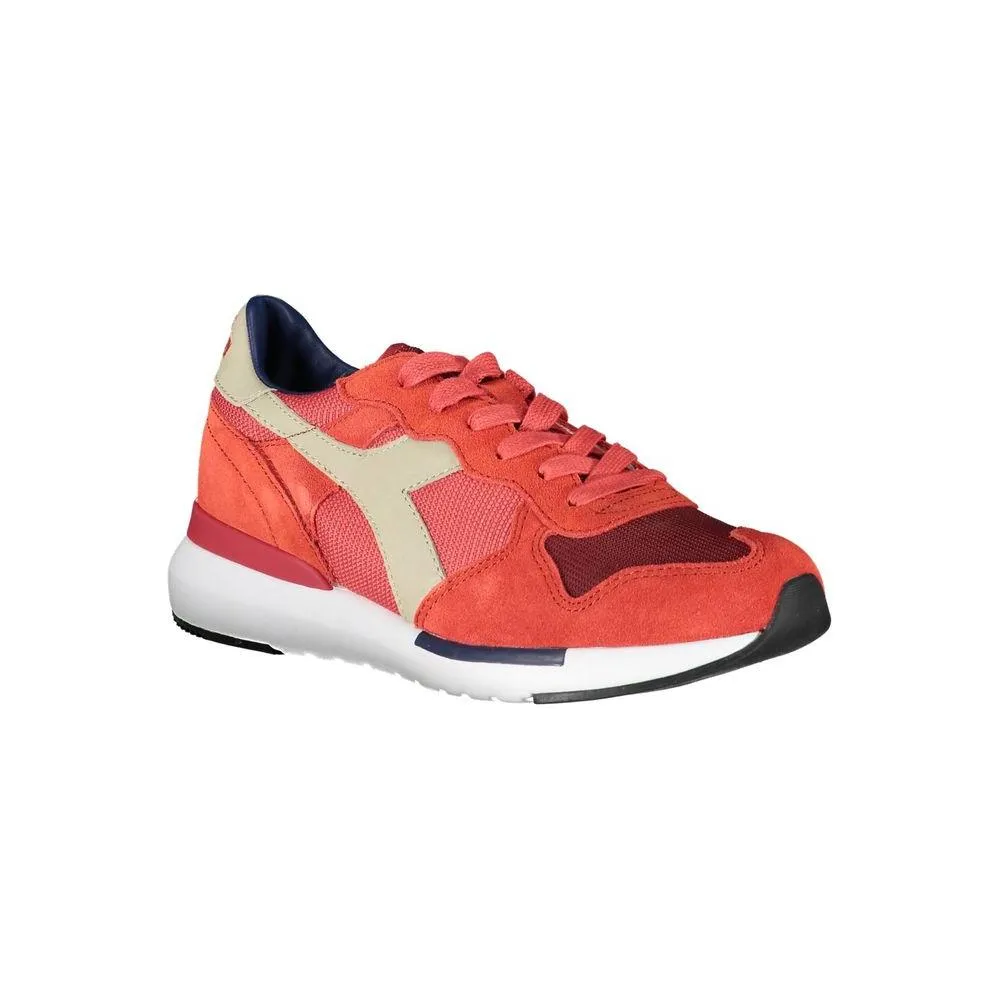 Diadora Red Leather Women Sneaker Summer Slip On Sneakers