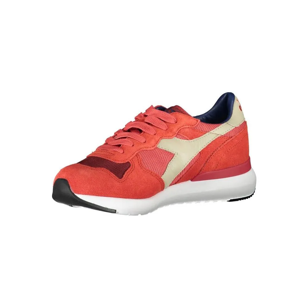 Diadora Red Leather Women Sneaker Best Sneakers For Treadmill Running