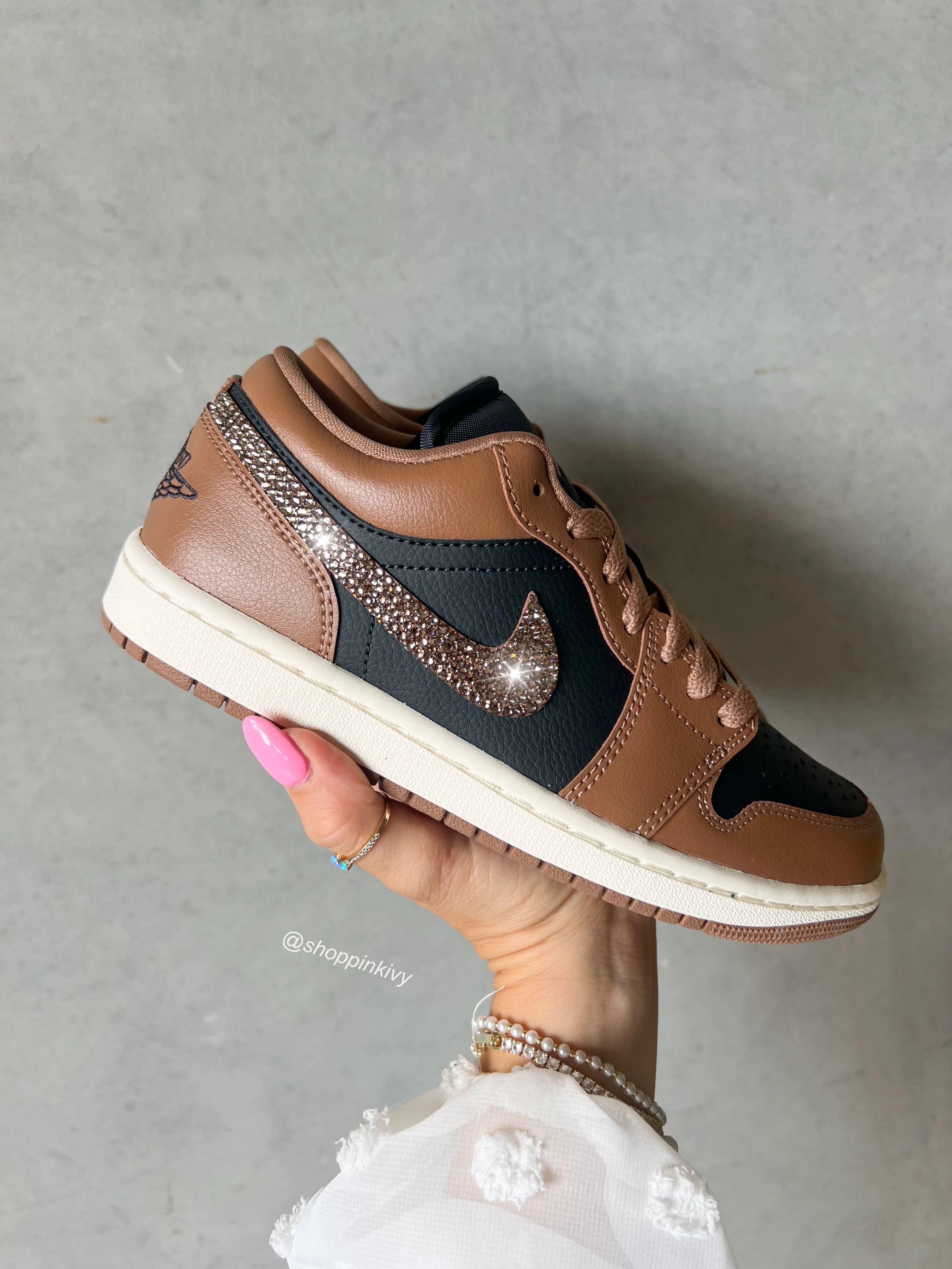 Adidas Running Shoes Sl2 Coffee Brown Swarovski Womens Air Jordan Retro 1 Low Shoes