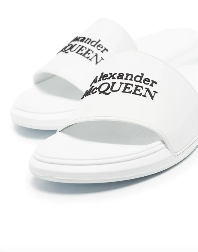 Gucci Sandals Alexander McQueen logo-embossed slides