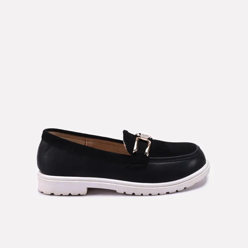 Shoes Pointed Flats Black Fancy Pumps For Girls 0710544