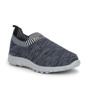 Good Walking Running Shoes Lucy & Luke (Blue) Sports Non Lacing Walking Shoes For Kids 2123-22 By Liberty