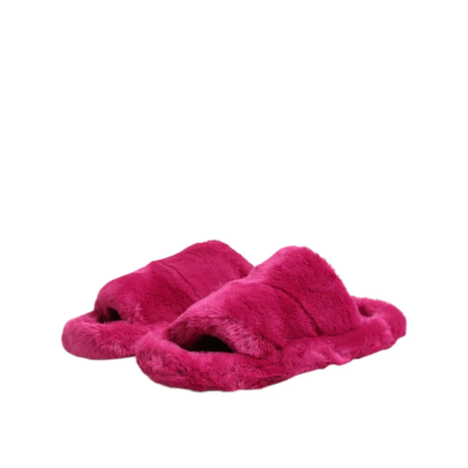 Dolce & Gabbana Pink Acrylic Faux Fur Mens Flats Sandals Shoes Strappy Ankle Sandals