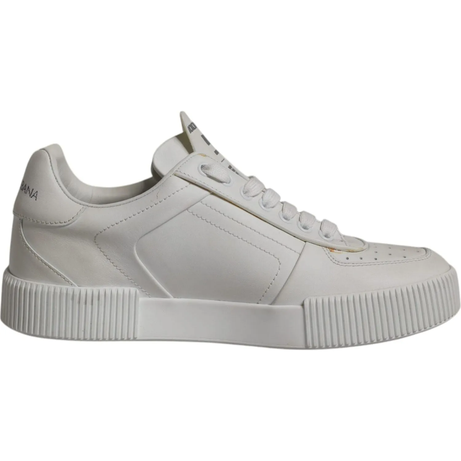 Sneakers Wu Tang Dolce & Gabbana White Miami Leather Low Top Sneakers Shoes
