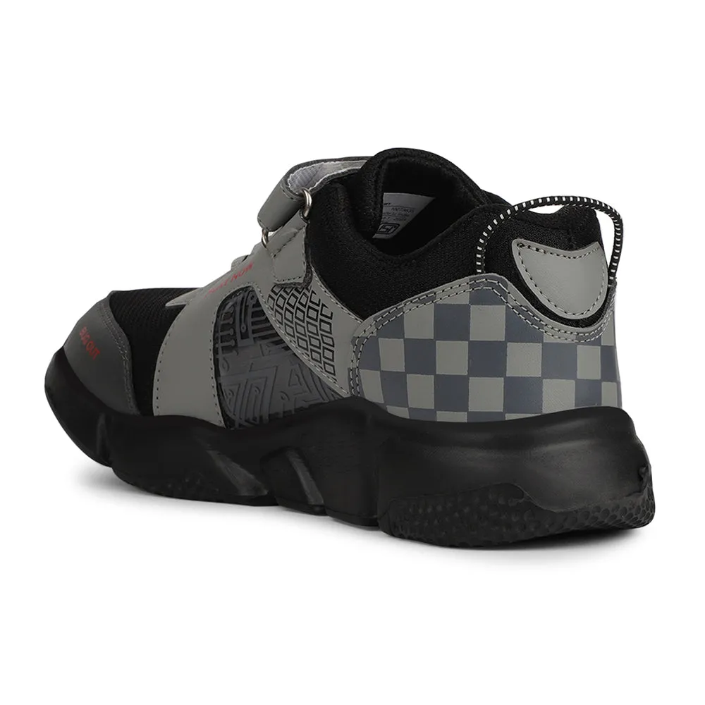 Leap7x Grey Non Lacing Sports Running Shoes For Kids POLAR 50 By Liberty Running Shoes Uses