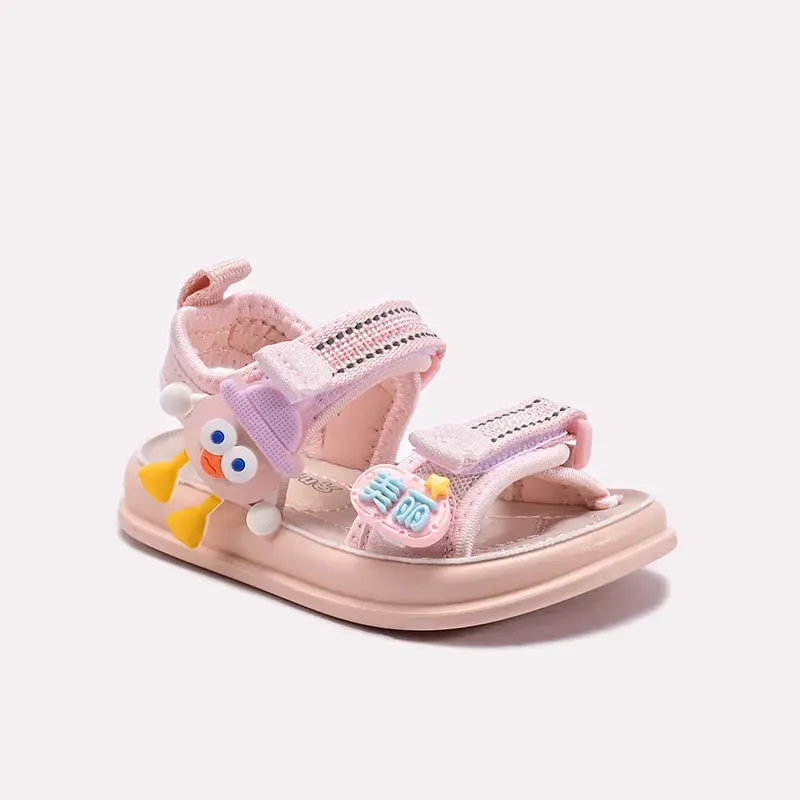 Pink Casual Sandal 0721074 Snake Print Flat Shoes