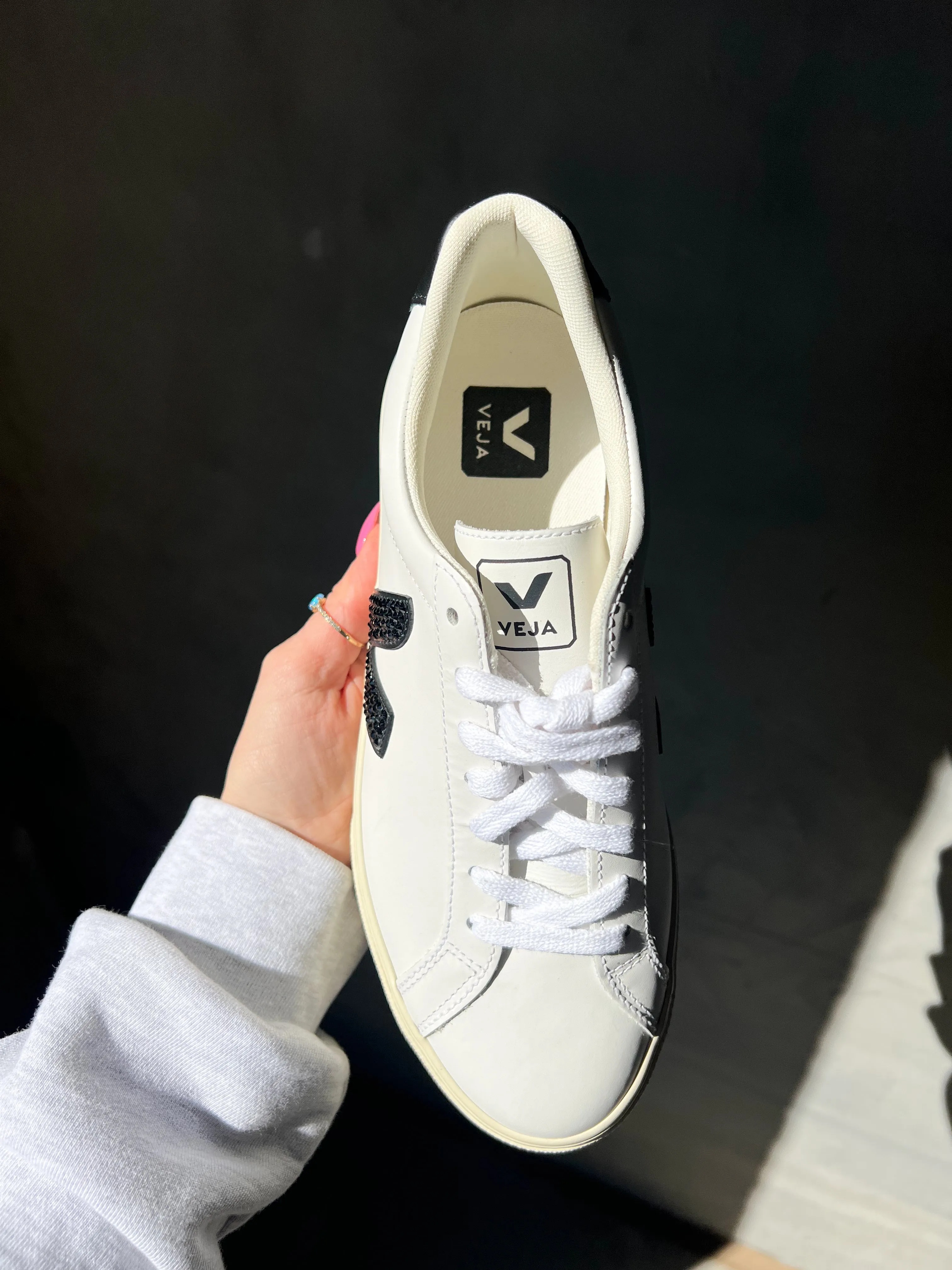 SIZE 7 Veja Campo Swarovski Womens Sneakers Adidas Nora Skate Shoe