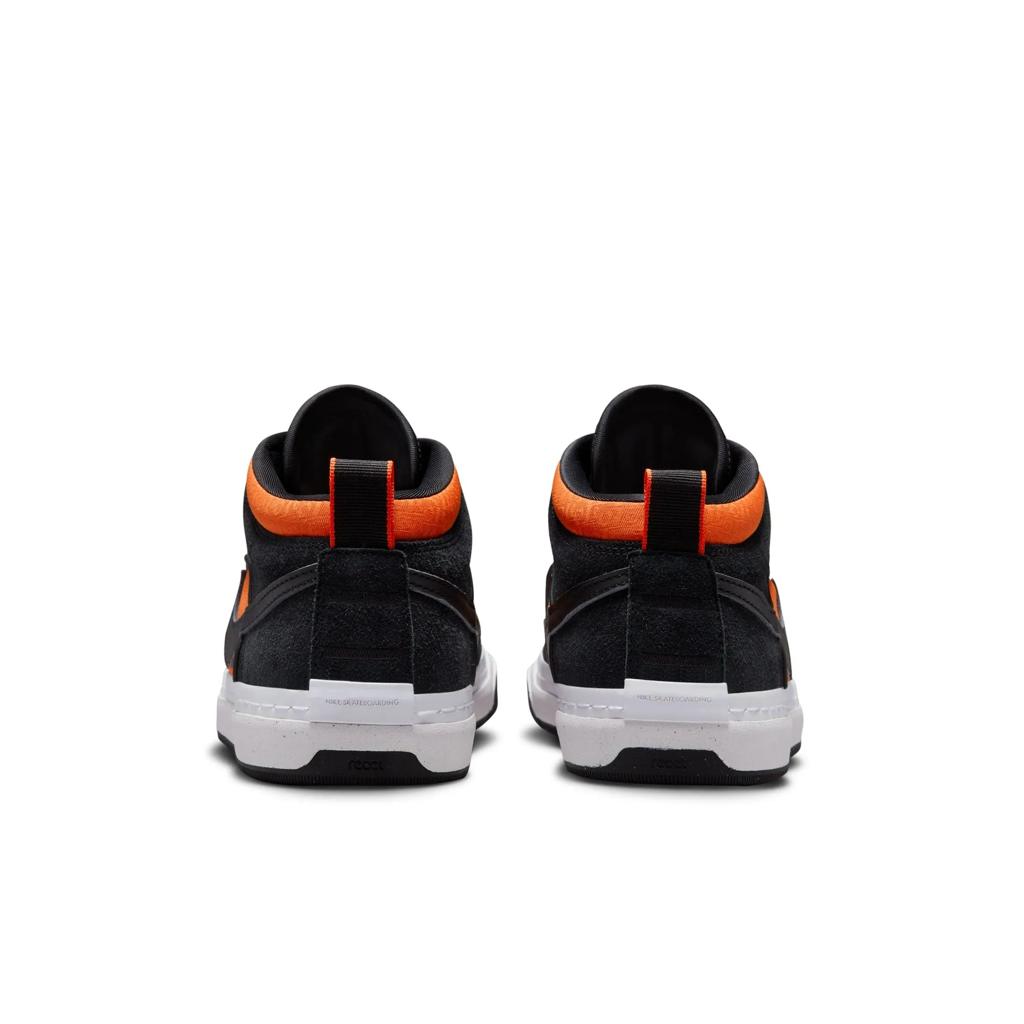 Asics Running Shoes Promo Code Nike SB Leo Baker React Shoes - Black/Black-Orange-Electro Orange