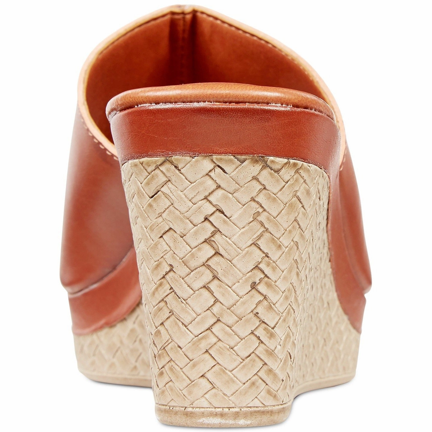 Espadrilles à Talons Compensés Easy Street Tuscany Octavia Slide Cognac