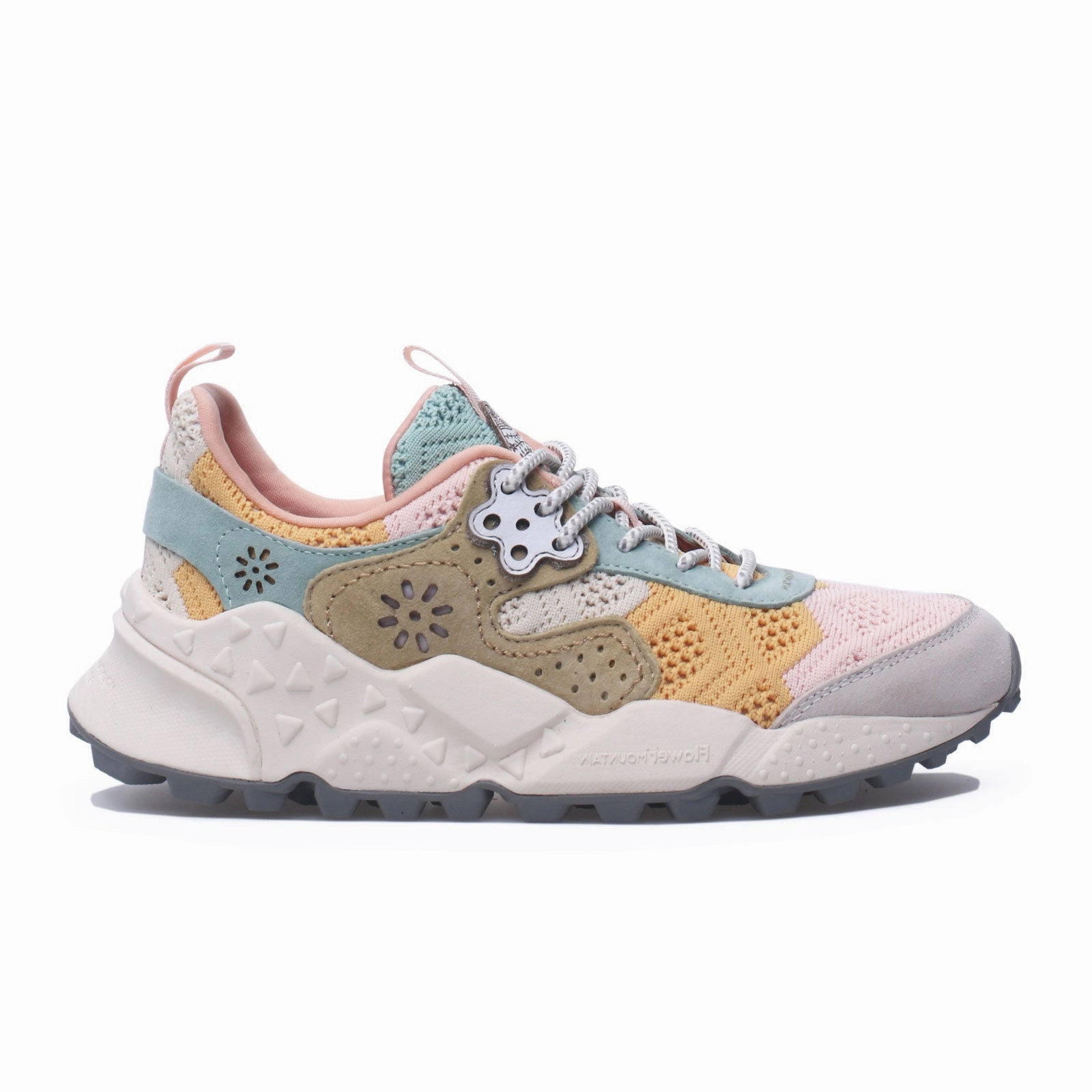 Flower Mountain Kotetsu Sneaker (Women) - Taupe/Green Suede Xl Casual Shoes