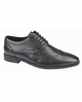 Casual Shoes With Slacks Roamers Mens 5 Eyelet Brogue Gibson Shoes