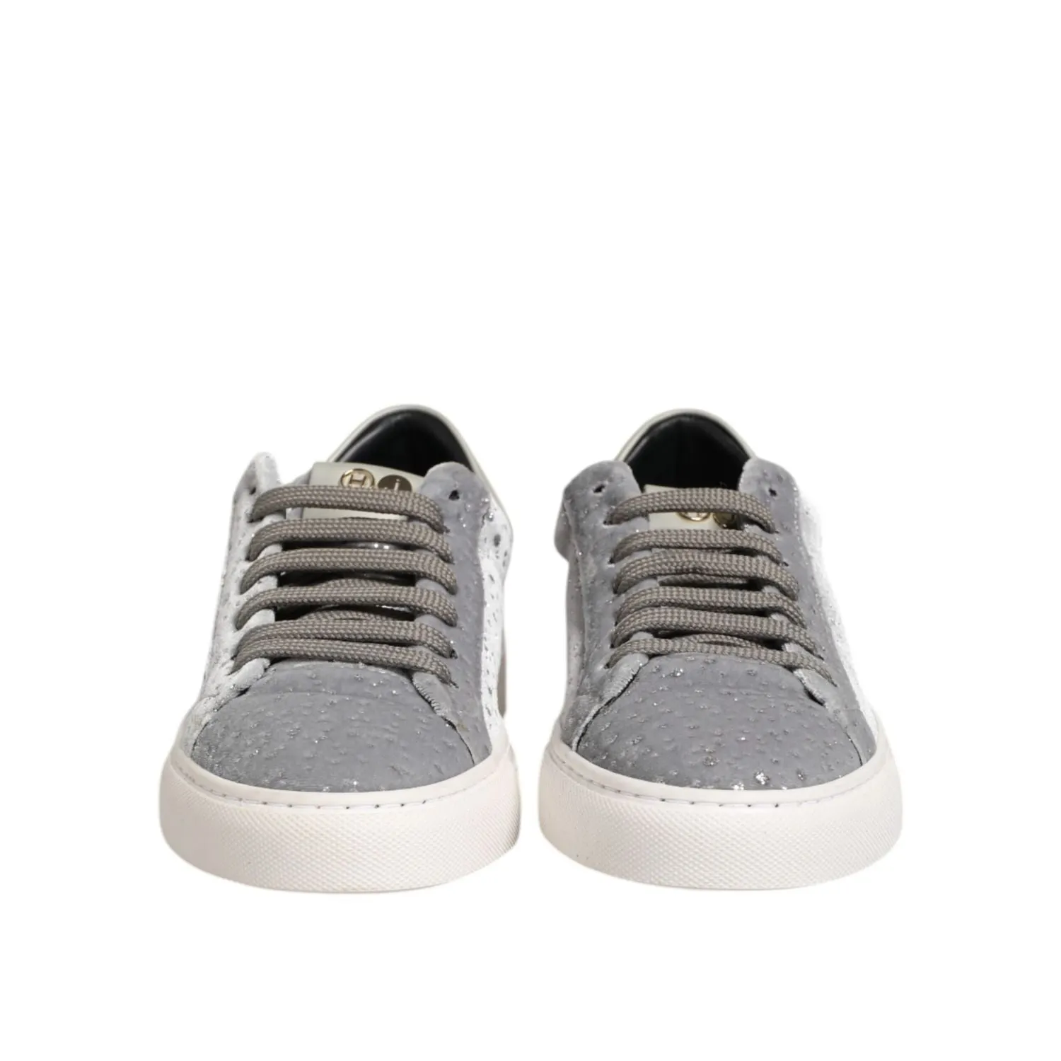 HIDE & JACK Gray Suede Low Top Lace Up Sneakers Shoes Sneakers Soho New York