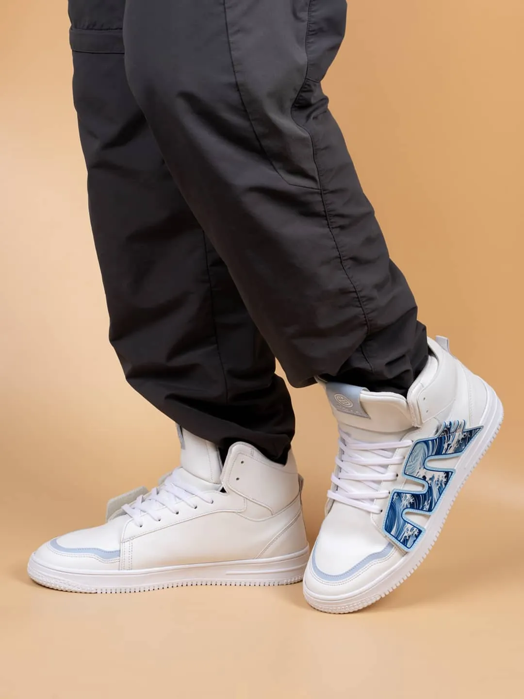 Bacca Bucci High-Top PATCH-PLAY Men's Sneakers Casual Shoes For Formal Wear