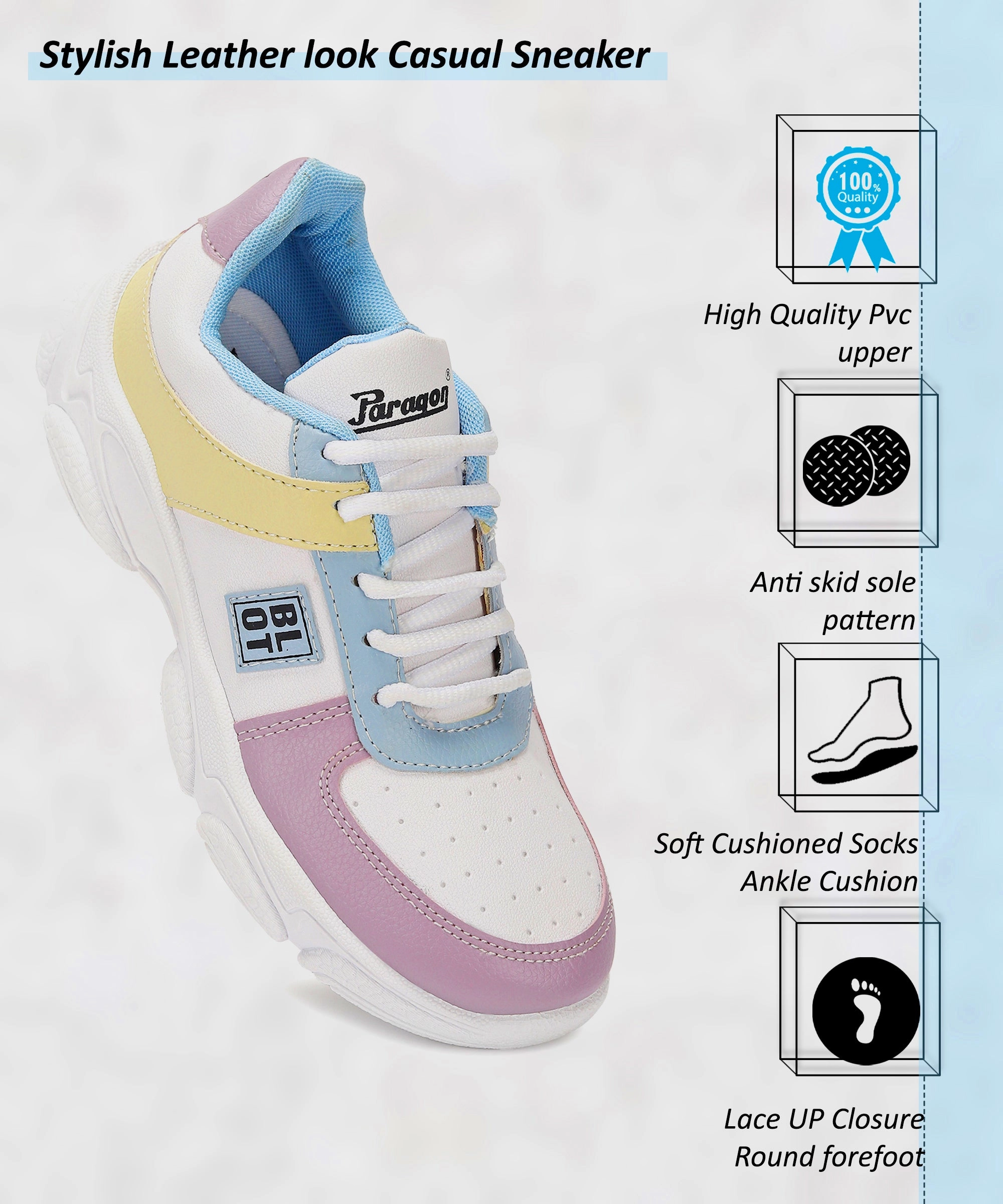 Paragon K1021L Women Casual Shoes | Sleek & Stylish | Latest Trend | Casual & Comfortable | For Daily Wear Tiger Casual Shoes