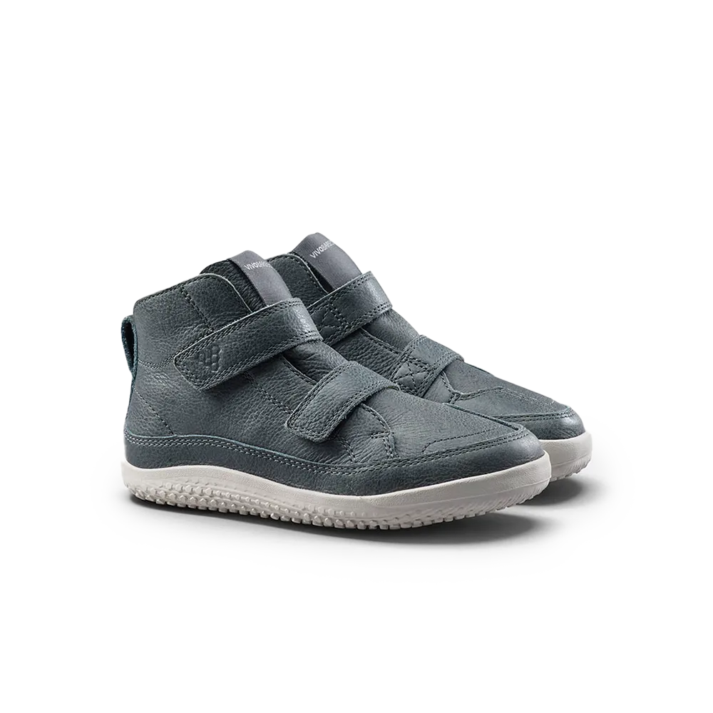 Vivobarefoot Gobi Boot Kids Dark Shadow Breathable Mesh Casual Light Outdoor Hiking Shoes