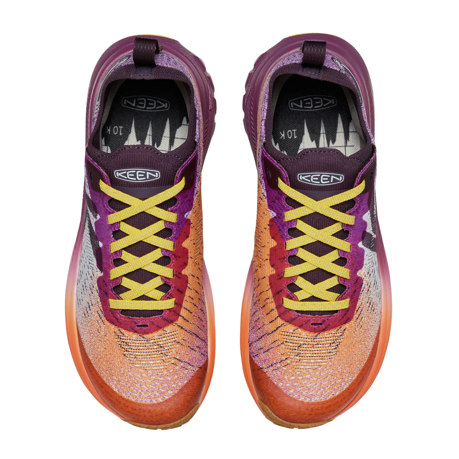 Keen Seek Trail Running Shoe (Women) - Willowherb/Orange Peel Trail Glove 5 Fitness Shoes