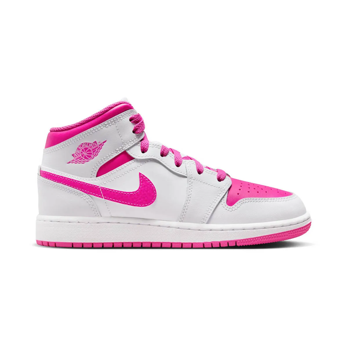 Old Asic Wrestling Shoes Air Jordan 1 Mid 'Fire Pink' Big Kids' Shoes
