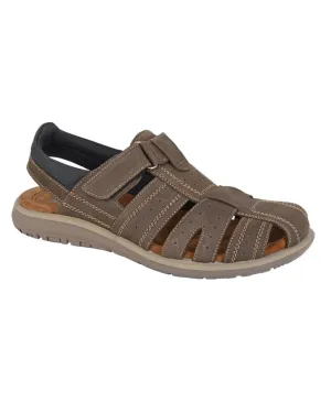 Sandals Royal Bahamian Nassau Bahamas Roamers Mens Leather Fastening Back In Sandals