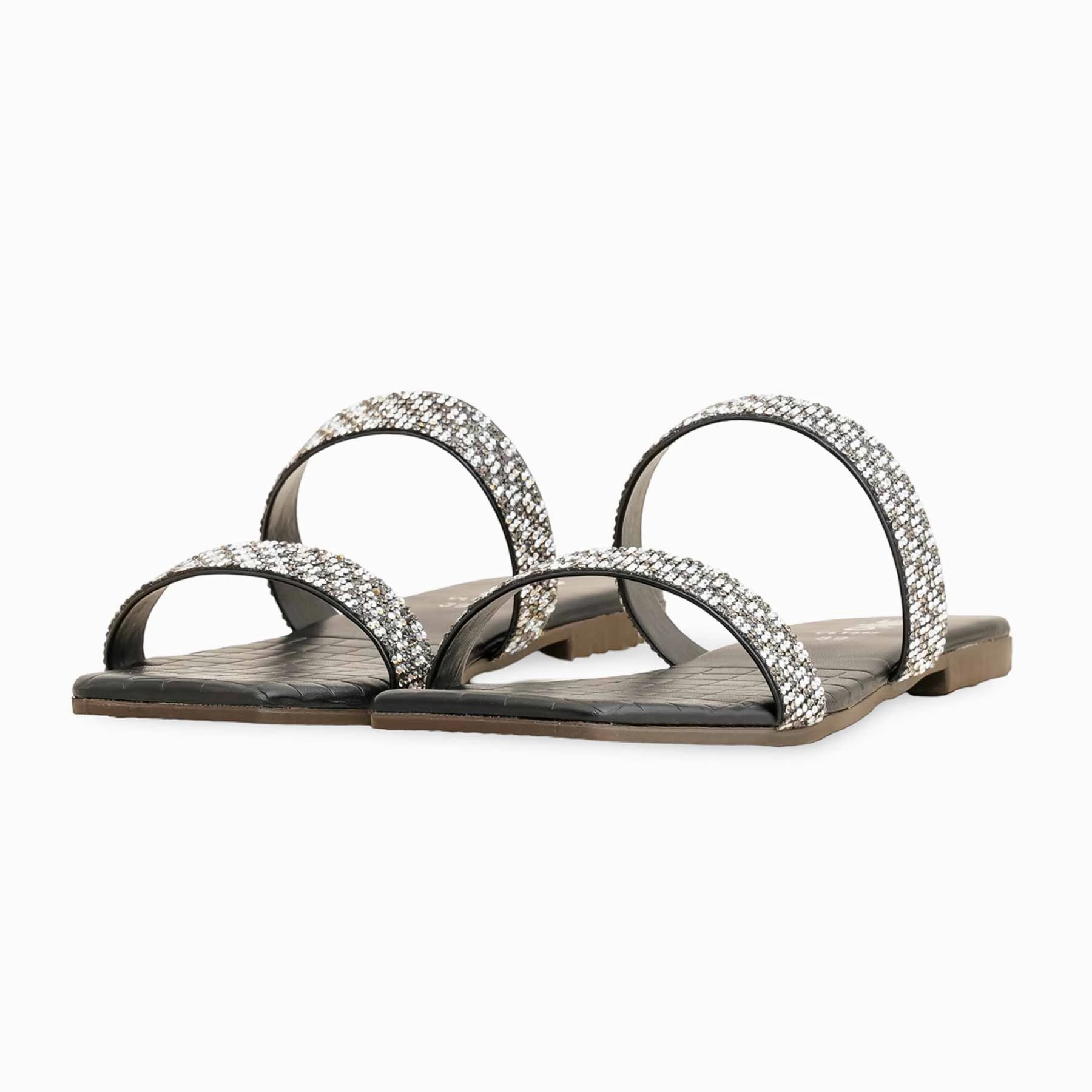 Black Casual Women Slipper CL1997 Most Comfortable Shoes For Business Casual