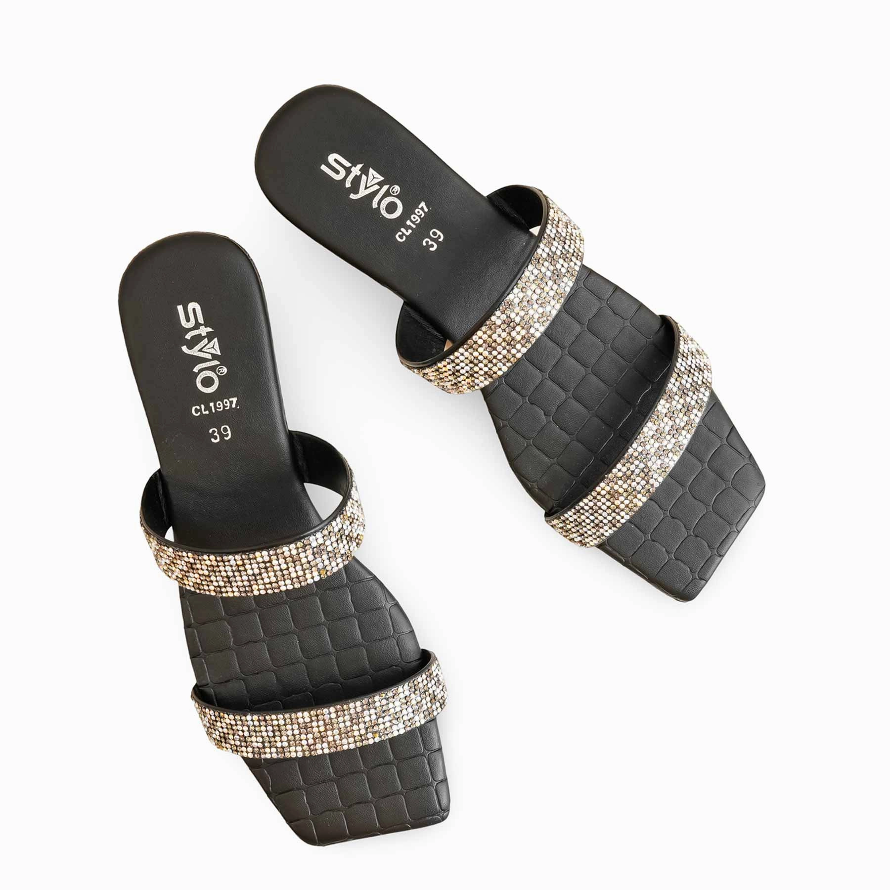 Formal And Casual Shoes Black Casual Women Slipper CL1997