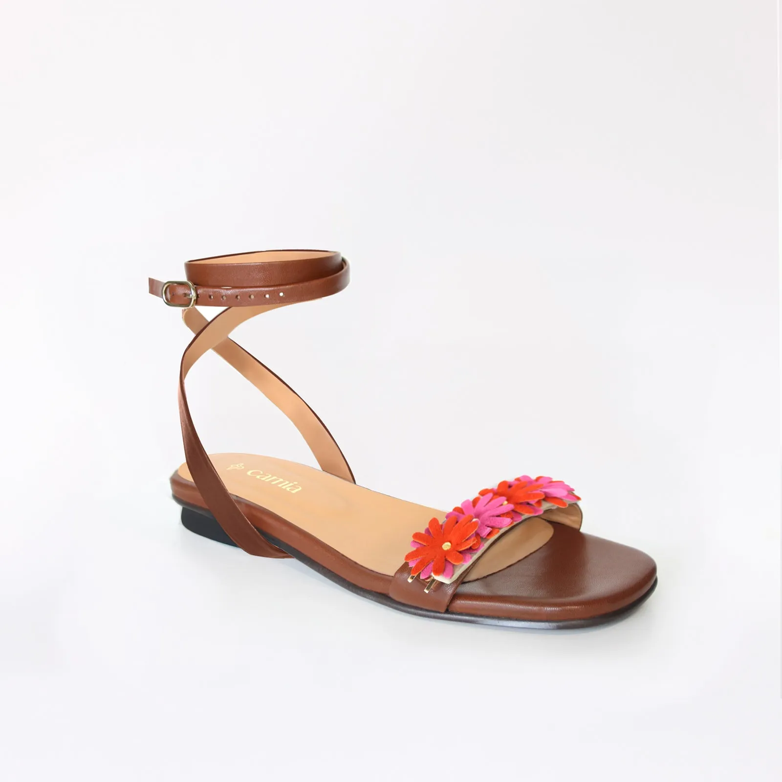 Flat Shoes Trending Espresso Flat Swap Sandal Petit Garden Red