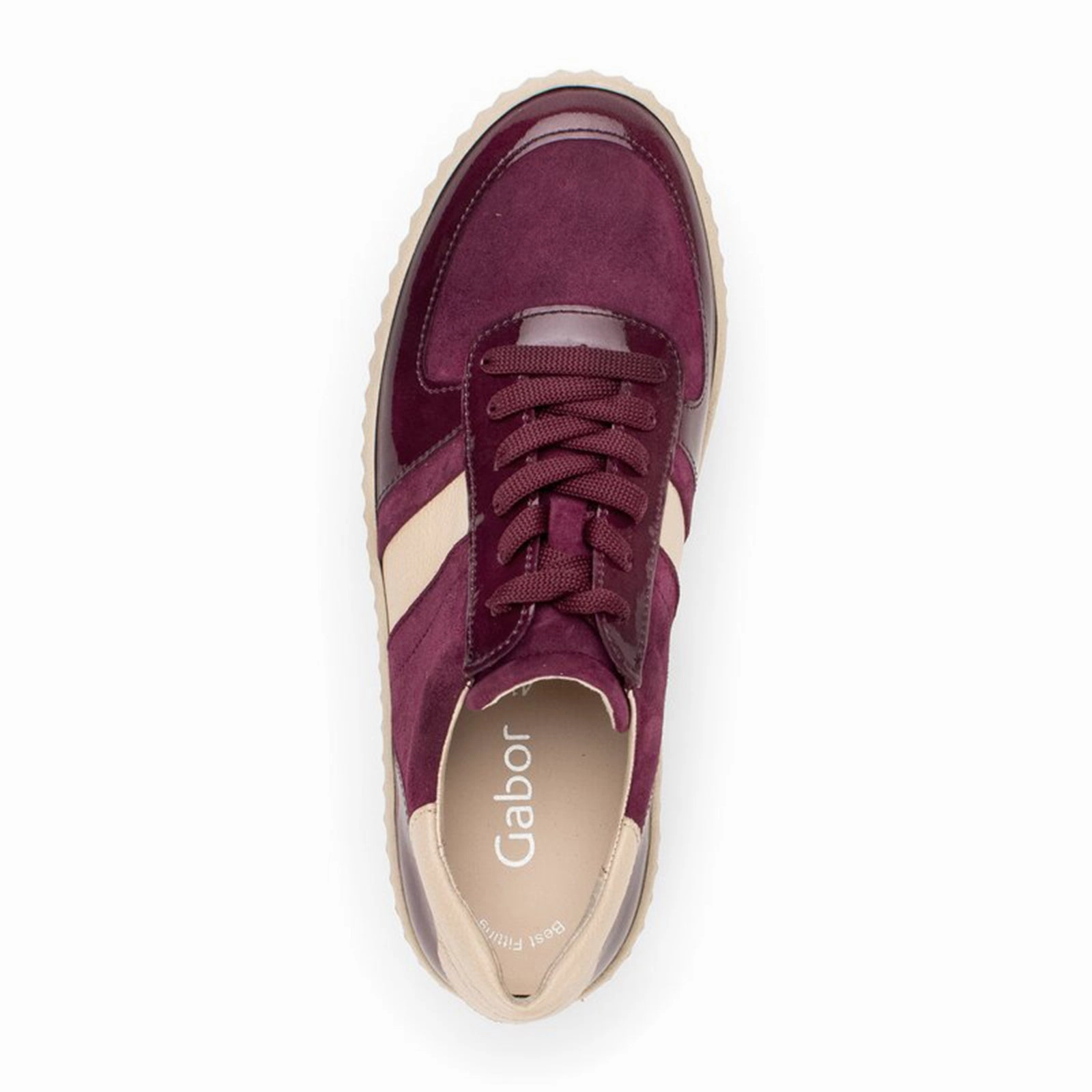 Gabor 203 Vesta Sneaker (Women) - Cervo/Aubergine Best Comfy Business Casual Shoes