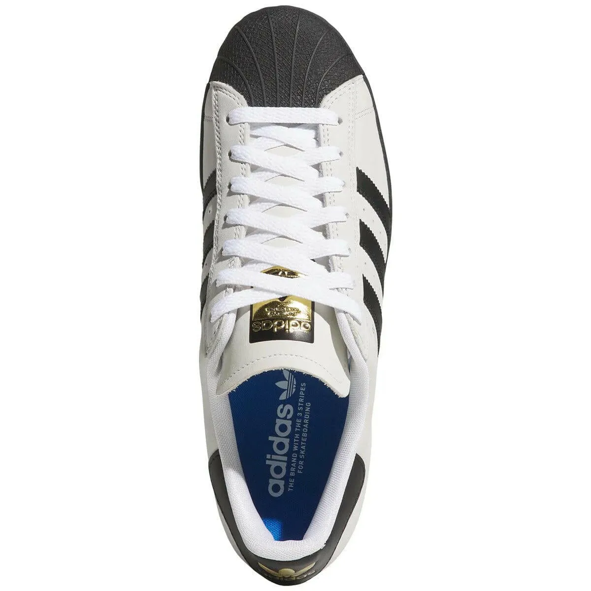 Adidas - Superstar Adv Shoes Crystal White/Black/White Adidas Slip On Skate Shoes