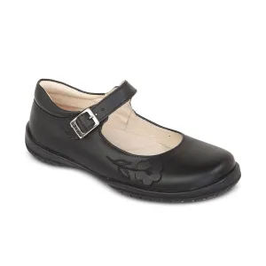 Baby's First Walking Shoes DG-7427 - Black Genuine Leather - Dogi Kids School Shoes