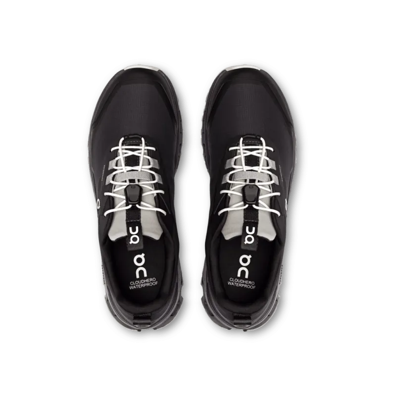 On Big Kids Cloudhero Waterproof - Magnet/Black Best Hiking Shoes Low