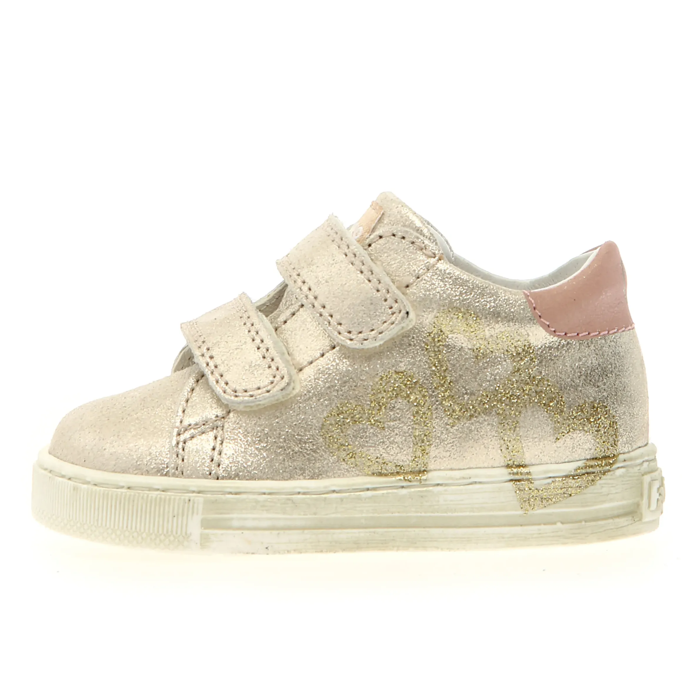 Falcotto Girl's Lovemy Vl Casual Shoes - Platinum / Milk Sneakers Mannen