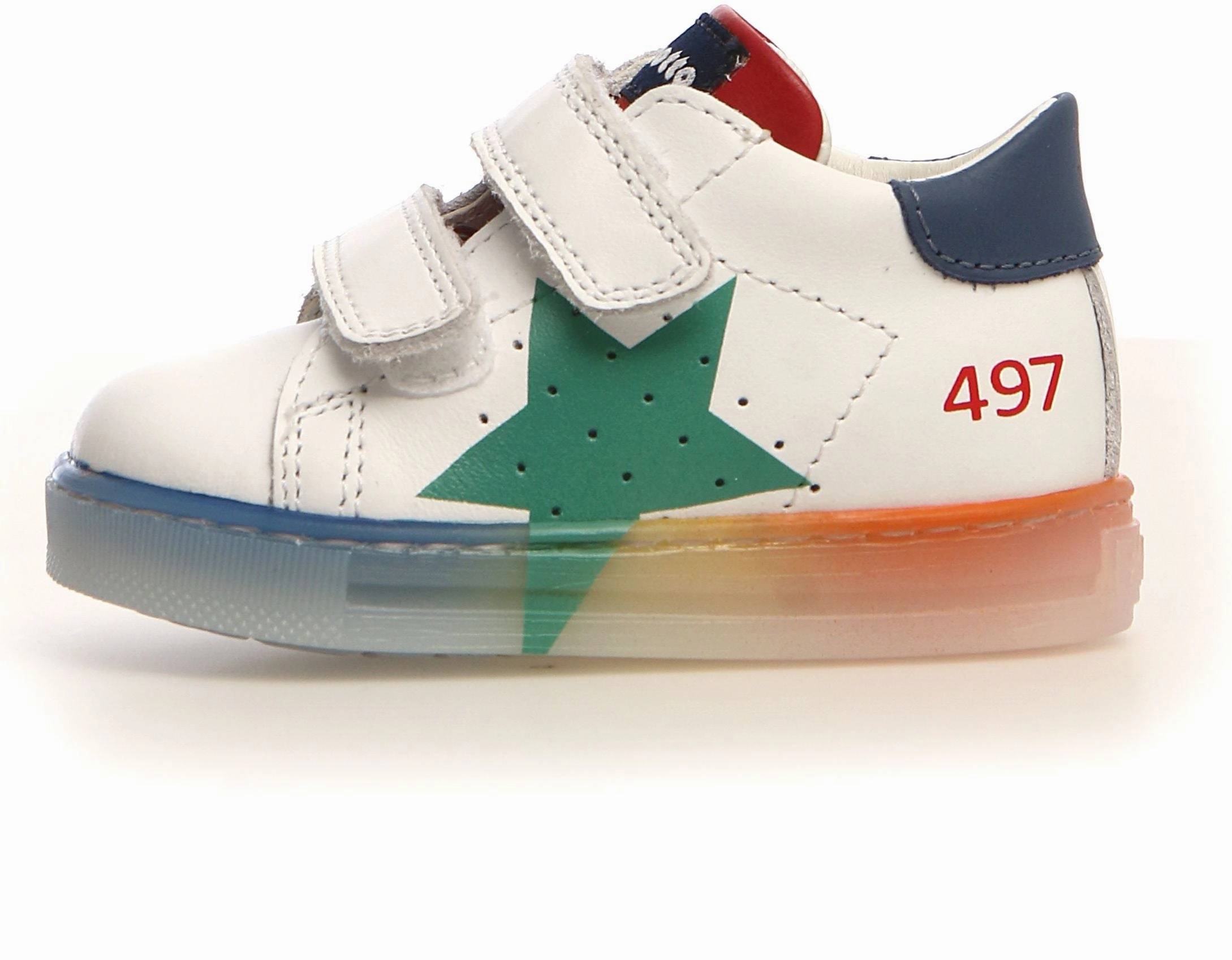 Falcotto Salazar VL Boy's and Girl's Sneakers - White/Azure/Green Future Rider Play On Casual Shoes