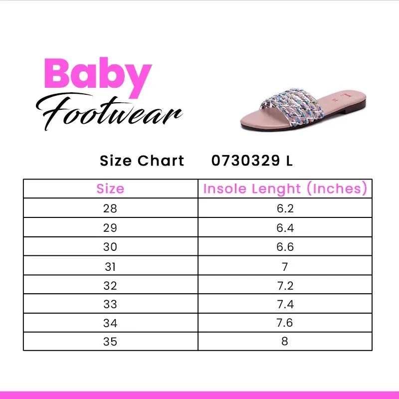 Baby Peach Casual Slippers 0730329 Flat Low Heel Wedding Shoes