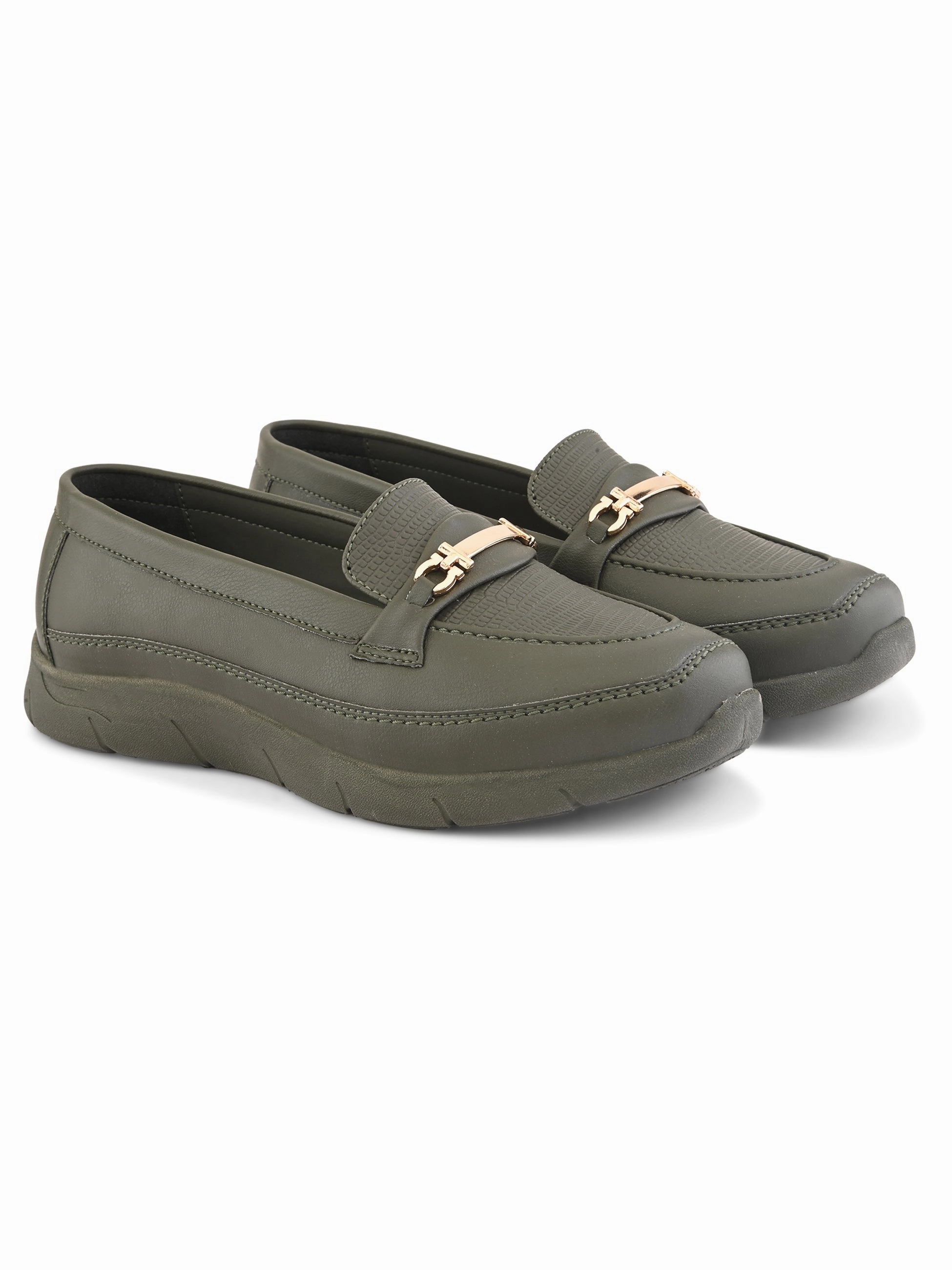 Fanthom Women Olive Loafers Casual Merrell Shoes