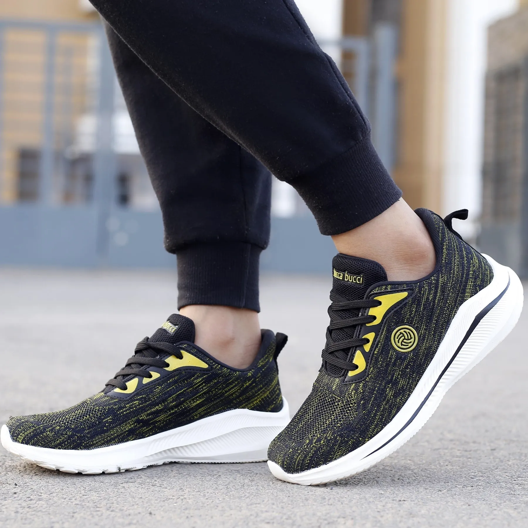 Breathable Walking Shoes Bacca Bucci Boys or Girls Essential Knit Running Sports Shoe (Age: 8 year to 12 years)