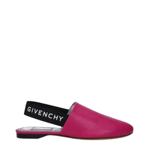 Givenchy Pink Leather Flat Sandals Mountain Bike Shoes Flats