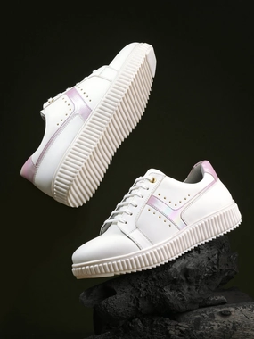 Megan Women White Sneakers Orthofeet Casual Shoes