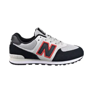 New Balance 574 Big Kids' Shoes White-Black-Red On Cloudnova Running Shoes