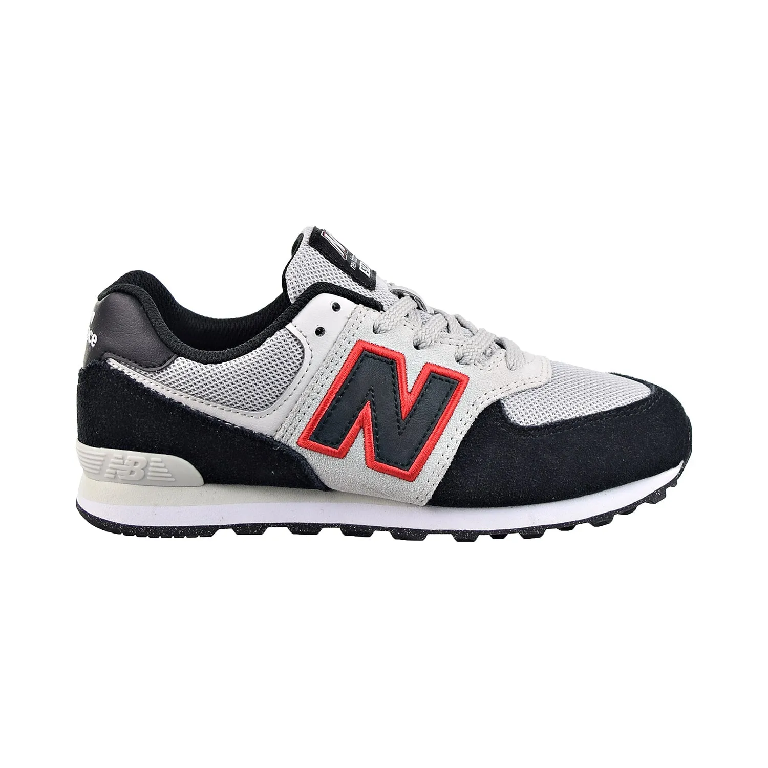 Torin Running Shoes New Balance 574 Big Kids' Shoes White-Black-Red
