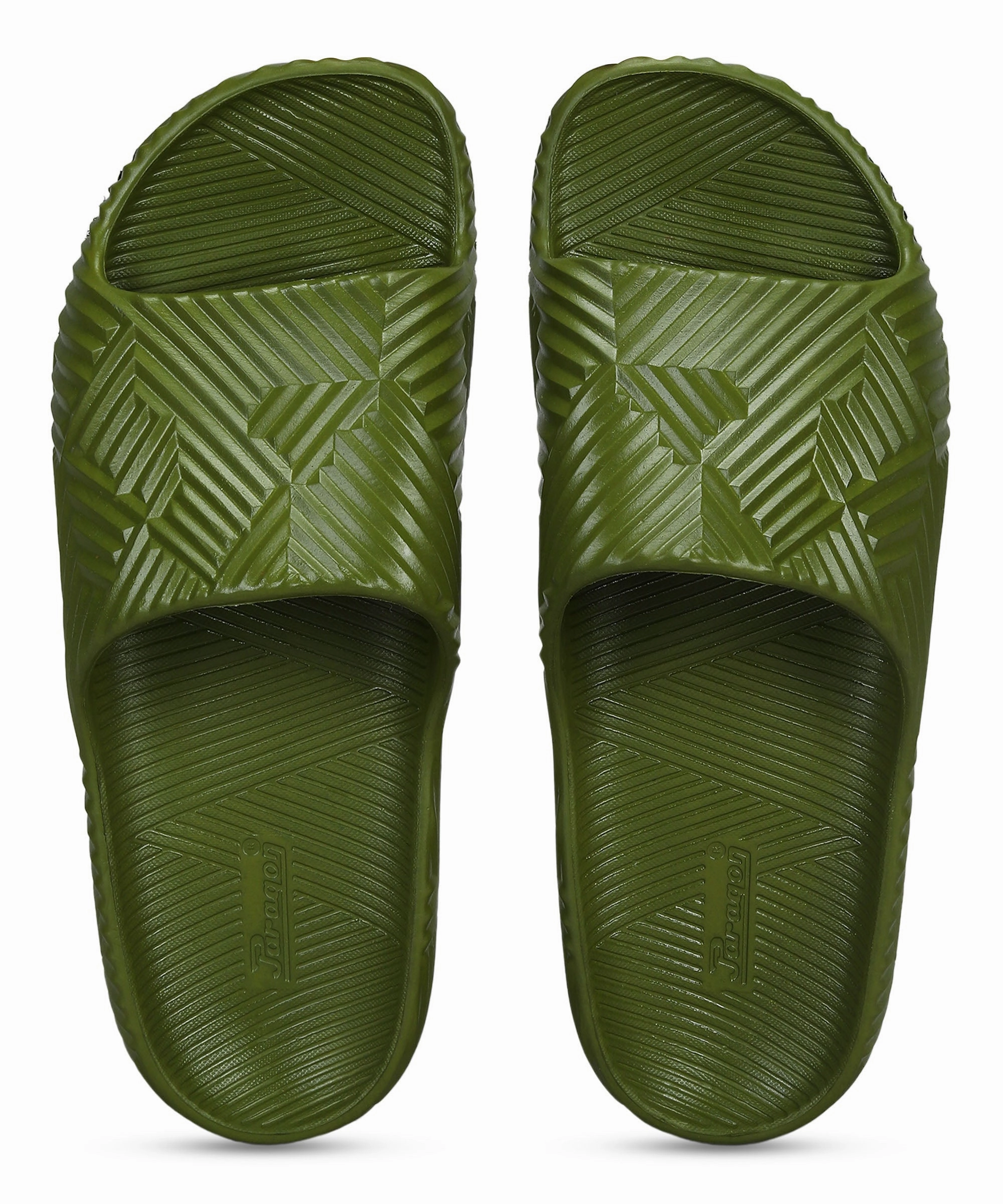 Paragon EVK10924G Men's Waterproof Olive Sliders with Comfortable Sole I Just Fucked Your Bitch In Some Flip Flops