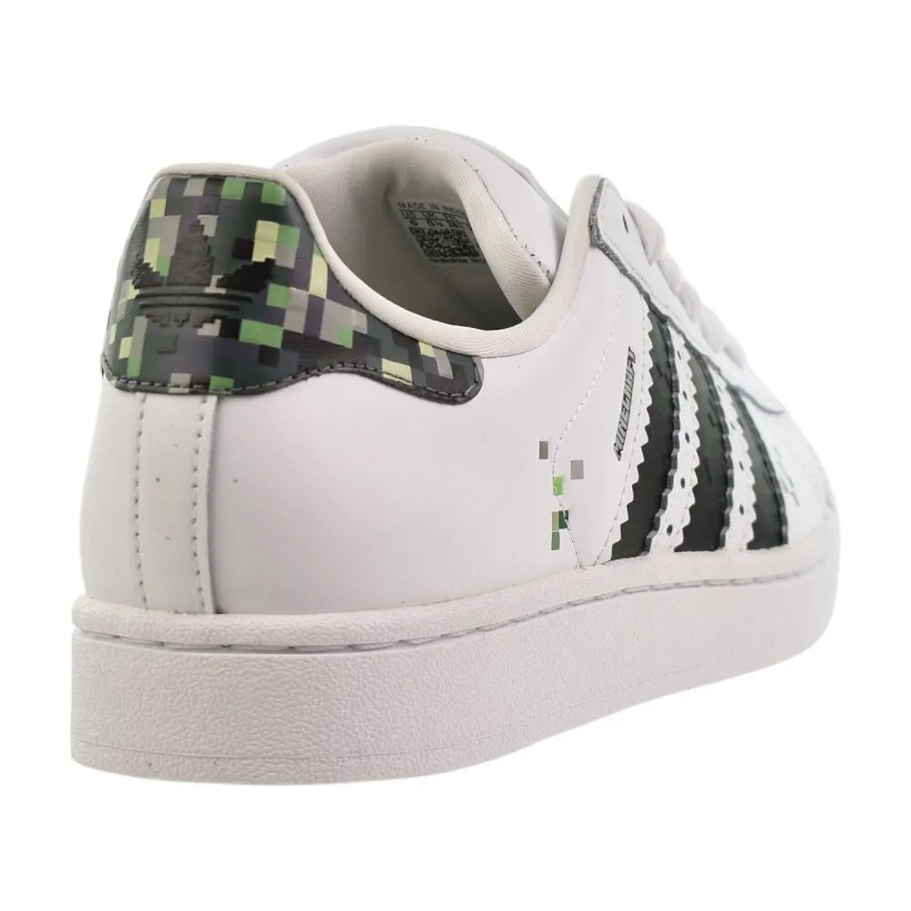 Adidas Superstar II J x Minecraft Big Kids' Shoes White/Black Merrill Casual Shoes