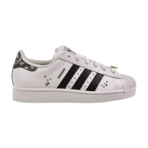Casual Shoes Wear Shorts Adidas Superstar II J x Minecraft Big Kids' Shoes White/Black