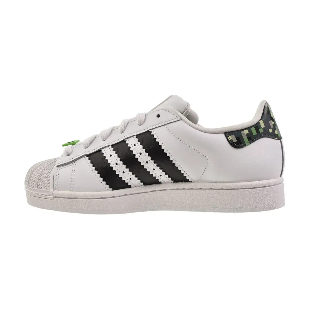 Shoes For Both Formal And Casual Wear Adidas Superstar II J x Minecraft Big Kids' Shoes White/Black