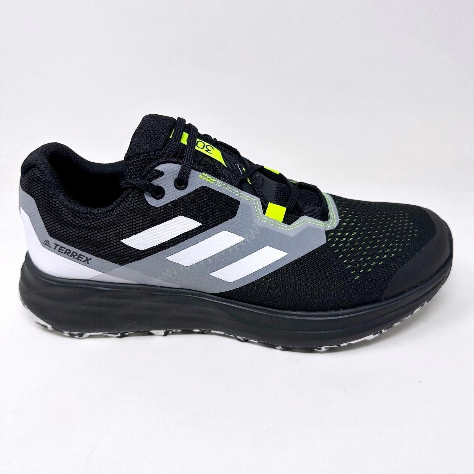 Adidas Terrex Two Flow Black White Yellow Mens Trail Running Sneakers FW2582 Hiking Shoes With Toe Protection